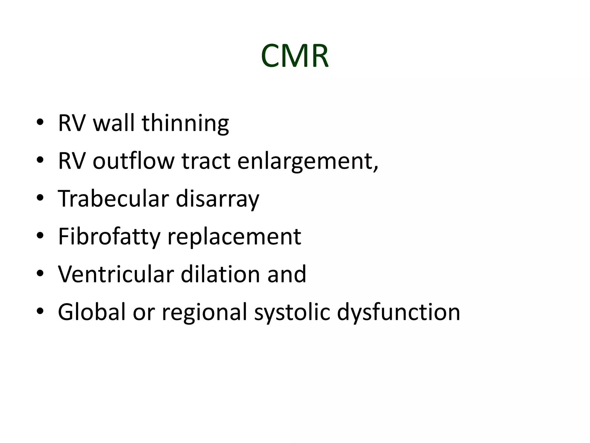 ARRHYTHMOGENIC RIGHT VENTRICULAR DYSPLASIA/CARDIOMYOPATHY | PPTX