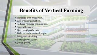 Environment Verticle Vertical farming cultivation and practices in urban citys.pptx