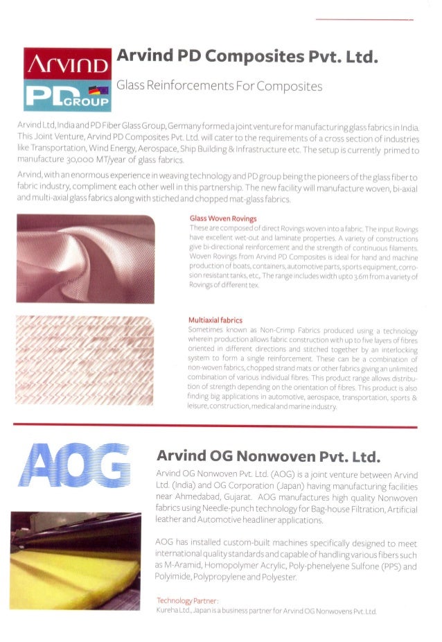 Arvind ltd advanced materials division brochure_2013