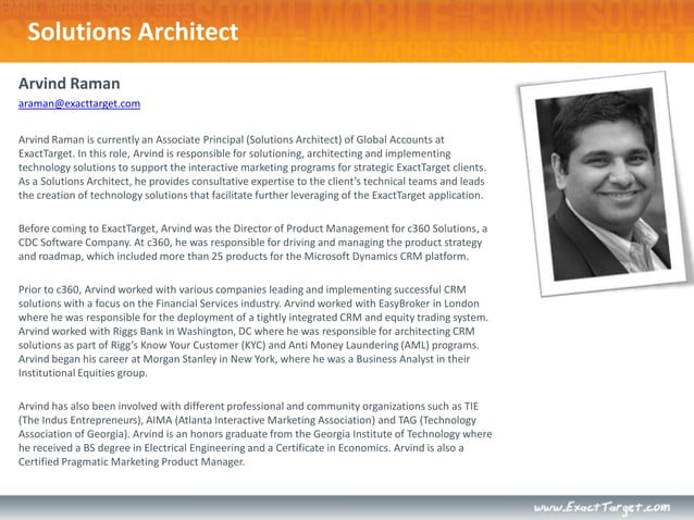 Arvind Raman Bio | PPT
