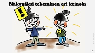 Näkyväksi tekeminen eri keinoin
30
Kuva:AnneRongas
 