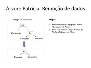 Árvore Patricia: Remoção de dados
 