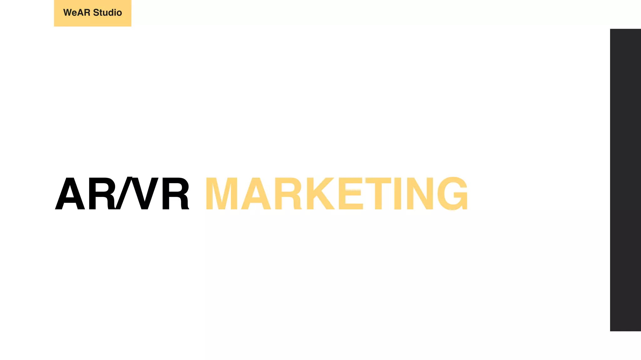 AR/VR Marketing Solutions | PPT 