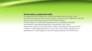 Ar & vr impact on e commerce and e-retail | PPTX