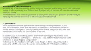 Ar & vr impact on e commerce and e-retail | PPTX
