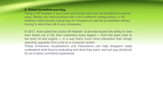 Ar & vr impact on e commerce and e-retail | PPTX