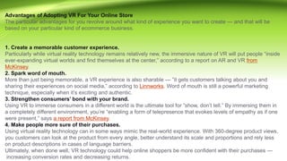 Ar & vr impact on e commerce and e-retail | PPTX