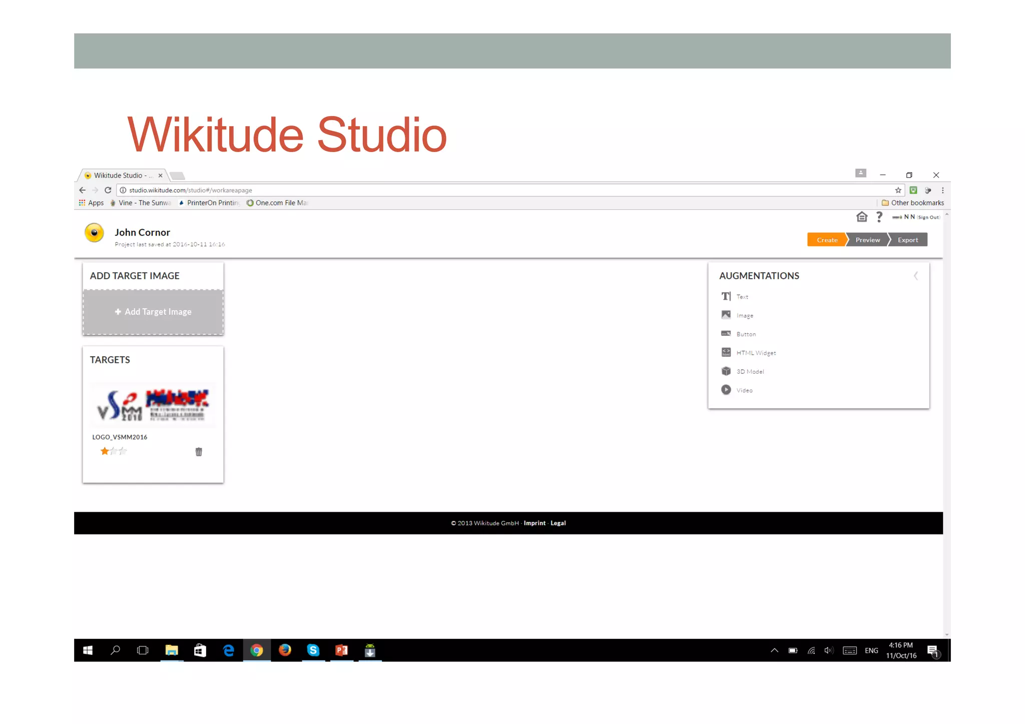 Wikitude Studio
 