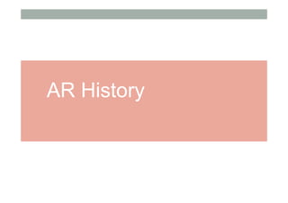 AR History
 