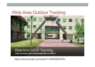 Wide Area Outdoor Tracking
https://www.youtube.com/watch?v=8ZNN0NeXV6s
 