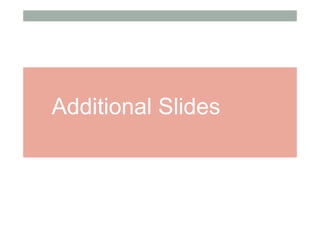 Additional Slides
 