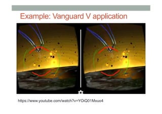 Example: Vanguard V application
https://www.youtube.com/watch?v=YOiQ01Mxuo4
 