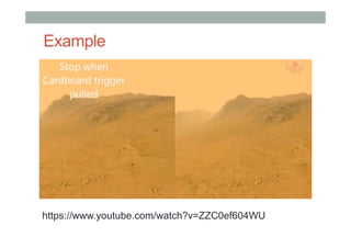 Example
https://www.youtube.com/watch?v=ZZC0ef604WU
 