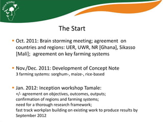 Africa RISING West Africa: Year 1 overview 