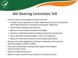 Africa RISING West Africa: Year 1 overview 