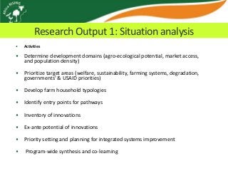 Africa RISING update on Ghana in 2012 and plans for 2013