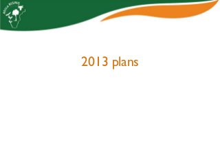 Africa RISING update on Ghana in 2012 and plans for 2013