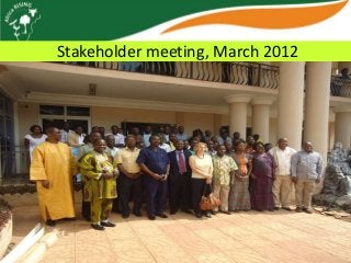 Africa RISING update on Ghana in 2012 and plans for 2013