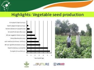 Africa RISING update on Ghana in 2012 and plans for 2013