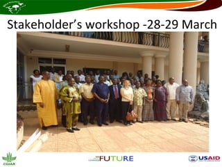 Stakeholder’s workshop -28-29 March
 