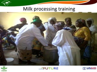 Milk processing training
 