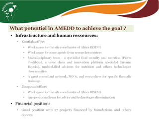 From hundreds to thousands of farmers for a sustainable intensification of key farming systems in southern Mali: Phase 2—Africa RISING Scaling Program