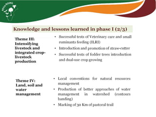 From hundreds to thousands of farmers for a sustainable intensification of key farming systems in southern Mali: Phase 2—Africa RISING Scaling Program