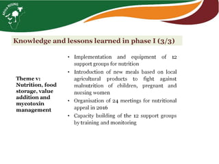 From hundreds to thousands of farmers for a sustainable intensification of key farming systems in southern Mali: Phase 2—Africa RISING Scaling Program