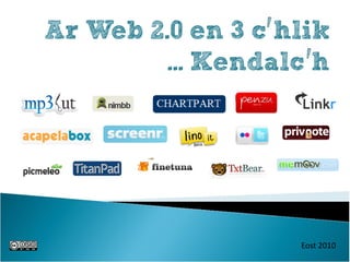 Ar Web 2.0 en 3 c hlik
         ... Kendalc h




                   Eost 2010
 