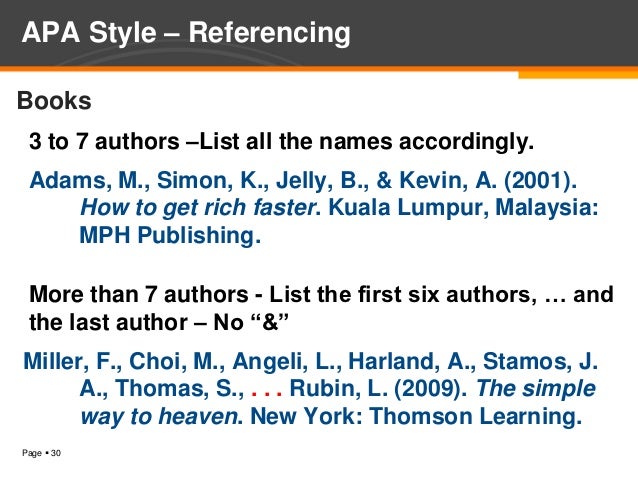 how to reference 5 authors