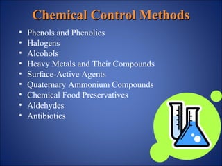 Control of Microorganisms Various Physical & Chemical Methods | PPT