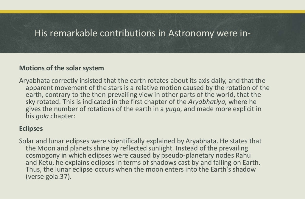 Paragraph on Aryabhata in English - Long and Short Paragraphs