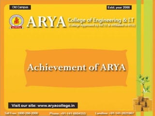 Arya college Achievements