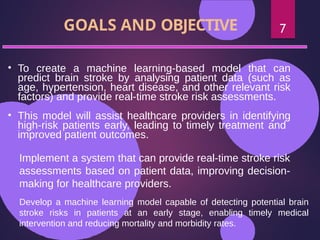 brain stroke prediction using machine learning | PPTX