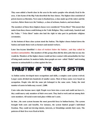 SOUTH ASIAN HISTORY THE ARYANS { VEDIC AGE} | PDF