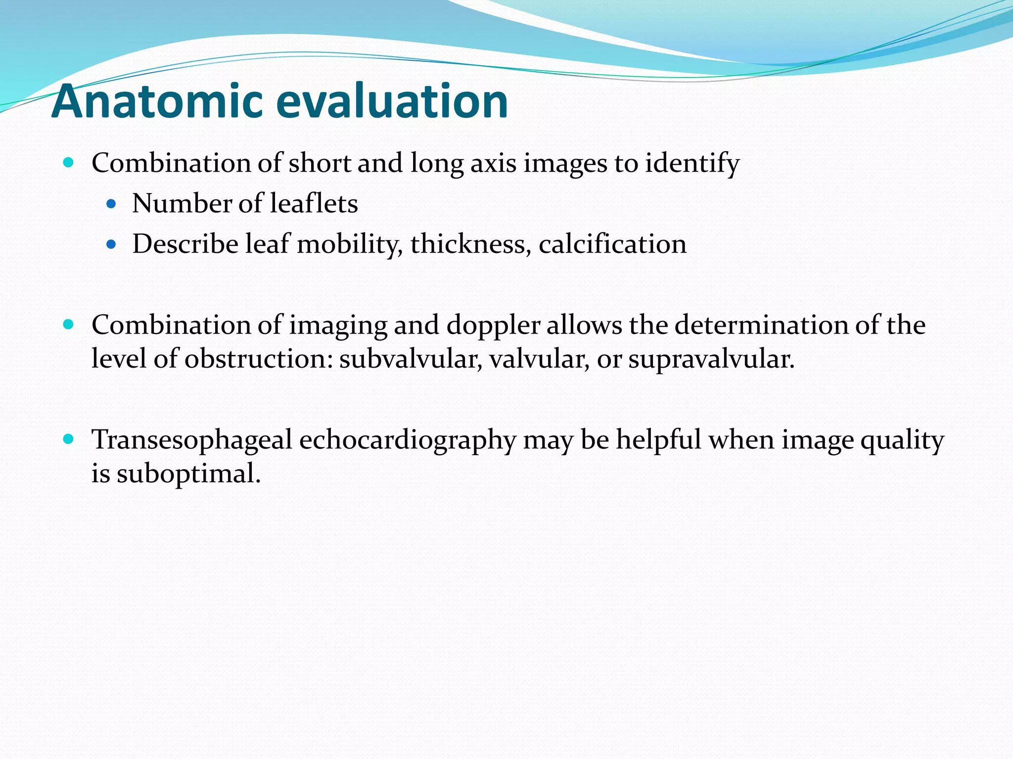 Aortic stenosis - Echocardiography | PPTX