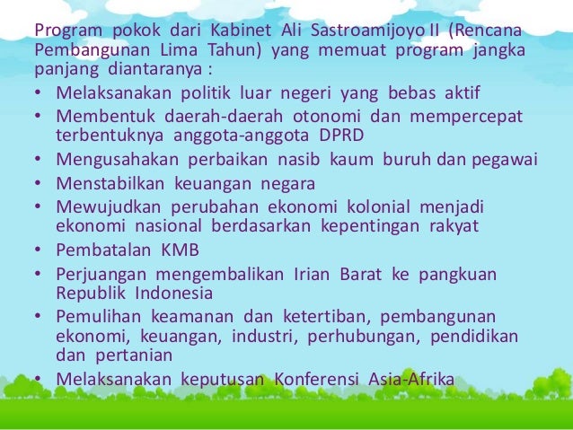 Keberhasilan Ali Sastroamidjojo 2 Ruang Ilmu