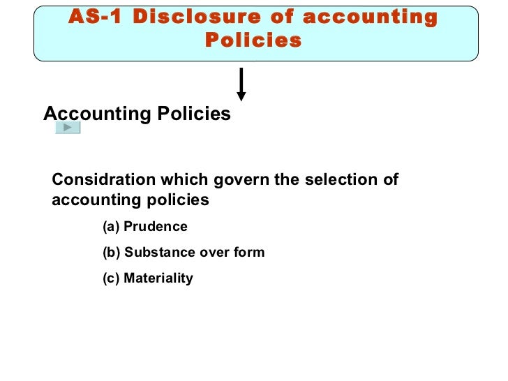 As 1 disclosure of accounting policies
