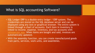 All about accounting software & SQL Accounting Software | PPT