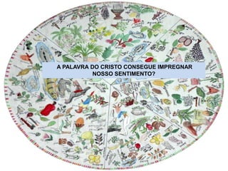 A PALAVRA DO CRISTO CONSEGUE IMPREGNAR
NOSSO SENTIMENTO?
 