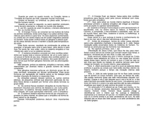 Quando se unem no quarto mundo, ou Coração, temos a
Trindade do Espírito da Vida, chamado mundo Intuicional.
Unidos no terceiro, ou umbilical, ou plexo solar, formam o
Espírito humano mental.
Quando se unem no segundo, ou sacro espinhal, produzem,
como terceiro elemento, o desejo no mundo dos desejos.
E, por fim, quando se unem no pélvico, o terceiro elemento é
o físico, ou mundo físico.
16. A Energia Triúna, ao conectar-se nos bulbos de todos
os centros vertebrais, brota como fogo e luz pelos centros mag
néticos para dentro e para fora. Os dois aspectos combinados
ou unidos em um centro traduz-se em poder magnético pessoal
no homem. Esse poder vivifica todos os gânglios e plexos quan
do flui pelos demais nervos e mantém a saúde pela temperatura
do corpo.
Esse fluido nervoso, resultado da combinação de ambas as
energias, é lançado para cima e para baixo, para dentro e para
fora. Do ponto de- sua união, vibra no sistema simpático e ma-
nifesta seu calor e luz no sistema nervoso.
17. O sistema simpático consiste em dois cordões esten
didos por quase toda a coluna vertebral, de um e outro lado e
um pouco à frente de seu eixo. Desses dois cordões partem os
nervos simpáticos que formam os plexos, dos quais derivam ou
tros nervos que formam gânglios menores com as arborizações
terminais.
Não obstante, ambos os sistemas, simpático e nervoso, estão
relacionados por diversos meios e grande número de nervos
conectores.
Nos gânglios menores acha-se um diminuto grupo de cé-
lulas nervosas, enlaçadas por ténues ramificações. Esse grupo
forma-se por agregação de matéria astral ou de desejos para
receber impulsos do exterior e responder-lhes.
As vibrações passam desses centros ou outros centros
etéricos, de pequenos vórtices que absorvem partículas de ma-
téria física densa e acabam por formar uma célula nervosa ou
grupo delas.
18. Os centros físicos recebem vibrações do mundo físico e
devolvem impulsos aos centros de desejos e, por outra parte,
repercutem no sistema nervoso cérebro-espinhal que tem ín
tima relação, em suas operações inferiores, com o simpático.
19. O sistema cérebro-espinhal forma-se por impulsos ori
ginados no plano mental, ao passo que o simpático se forma do
plano astral ou de desejos.
Dessas indicações podemos deduzir dois importantes
pontos:
204
1? - A Energia Dual, ao descer, baixa pelos dois cordões
simpáticos para depois subir pela coluna vertebral com mais
força que pelo simpático.
21
? - Que, para volver ao mundo interno espiritual, é forçoso
atravessar primeiro o sistema simpático até chegar ao espinhal,
como se expôs no capítulo Generalidades.
20. Quando a Energia Triúna segue o rumo ascensional e é
equilibrada, cria, no centro sacro ou básico, a Piedade, o
Carinho, a compaixão, a fecundidade a castidade; mas, se sai
ao mundo físico, sem freio, ocasiona a luxúria, a indiferença, a
esterilidade, o egoísmo.
Esse centro é o que outorga à mente o conhecimento do
bem e do mal, isto é, das leis harmónicas e divinas.
21 . Antes de prosseguir, temos de voltar nossa atenção
para a jóia cabalística chamada o Apocalipse de S. João. Nessa
revelação estão encerrados todos os mistérios do homem. To-
memos os versículos que de momento nos interessam.
22. No capítulo primeiro, vers. I, diz:
«Revelação de Jesus Cristo, que Deus lhe deu para mani-
festar a seus servos as coisas que convém sejam logo feitas; e
declarou, enviando-as por seu Anjo, a João, seu servo».
Esse versículo relata-nos que o íntimo outorga ao Cristo
no homem essa sabedoria do futuro ou «as coisas que convém
sejam feitas logo» dentro do homem e que o Cristo se vale do
seu Anjo que reside na metade do sistema nervoso para fazer
chegar ao iniciado, no mundo interno, essa sabedoria.
Vers. 3. «Bem-aventurado o que lê e ouve as palavras desta
profecia e guarda as coisas que nela estão escritas (dentro do
mesmo homem) porque o tempo (da iniciação interna) está
próximo.
Vers. 4. João às sete Igrejas que há na Ásia (sete centros
que se acham no corpo humano: pois que, ao tempo de João,
não existia nenhuma igreja das sete mencionadas naquele con-
tinente). Graças a vós e paz daquele que é, era e há de vir, e dos
sete Espíritos que estão diante do seu trono. (Já sabemos que o
trono do Intimo é o corpo e os sete espíritos são as sete entidades
angélicas que regem os sete centros de poder no corpo).
Os versículos 5-7-9 referem-se ao Cristo que morreu no ho-
mem e os demais versículos descrevem, alegoricamente, esse
mesmo Homem Cristo, Homem Deus quando chega a
identificar-se com o íntimo que lhe outorga a Sabedoria,
explicando-a no versículo 20 que diz: «O mistério das sete estrelas
que viu à minha direita e os sete candelabros de ouro. As sete
estrelas são os anjos das Sete Igrejas, e os sete candelabros são
as Sete Igrejas».
205
 