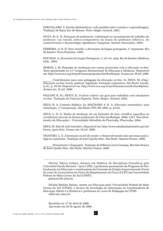 As Concepções de Professores