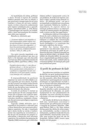 As Concepções de Professores