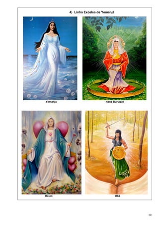 60
4) Linha Excelsa de Yemanjá
Yemanjá Nanã Buruquê
Oxum Obá
 