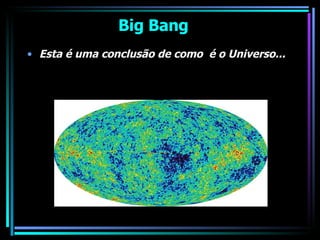 Big Bang Esta é uma conclusão de como  é o Universo... 