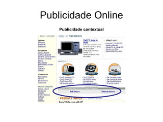 Publicidade Online Publicidade contextual 