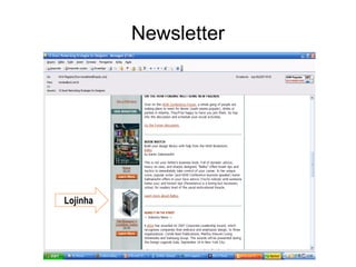 Newsletter Lojinha 