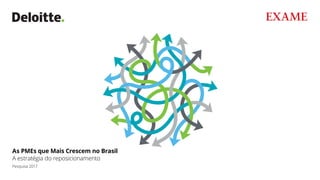 As PMEs que Mais Crescem no Brasil
A estratégia do reposicionamento
Pesquisa 2017
 