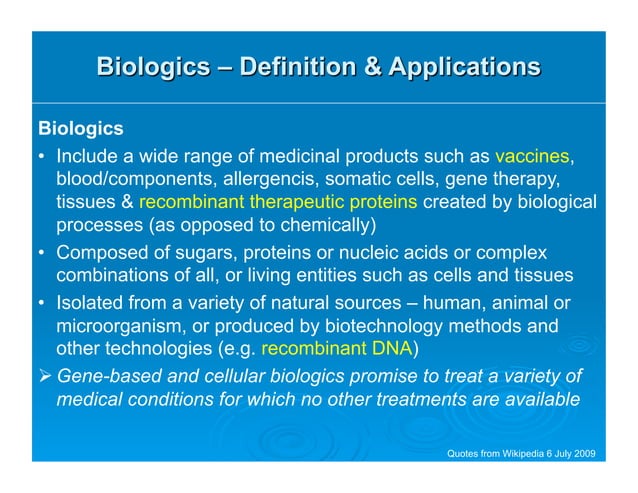 As process development and manufacturing (cmc) for biologics ...