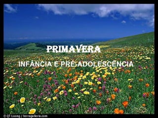 PRIMAVERA  INFÂNCIA E PRÉ-ADOLESCÊNCIA 